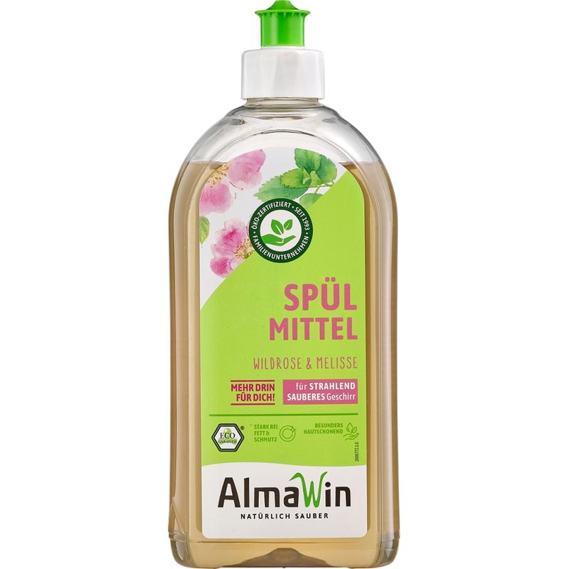 AlmaWin Spülmittel Wildrose & Melisse - Produktbild