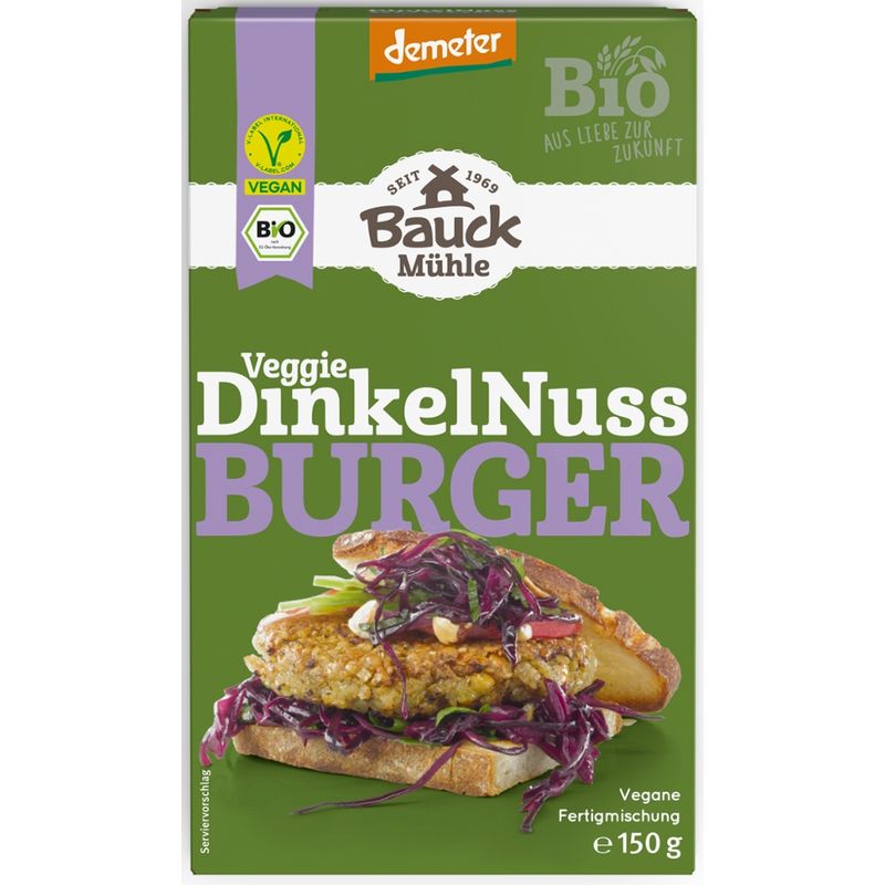Bauck Mühle Dinkel Nuss-Burger Demeter - Produktbild
