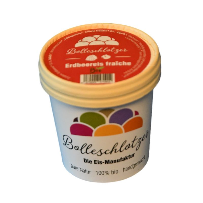 Bolleschlotzer Erdbeereis fraîche 140 ml Becher - Produktbild