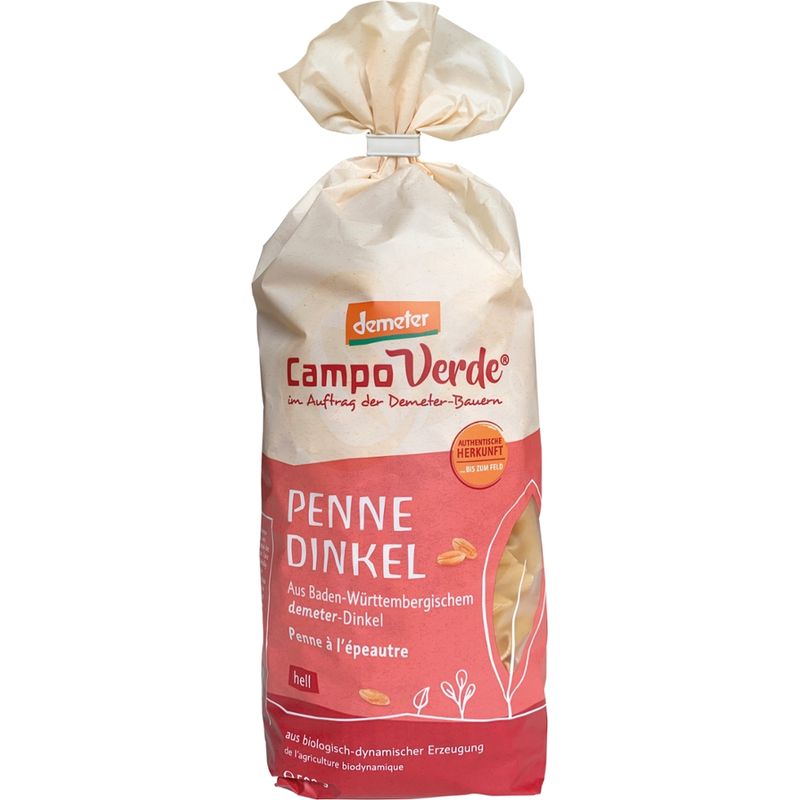 Campo Verde CV demeter Dinkel-Penne 500g - Produktbild