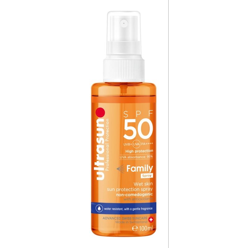 Ultrasun Family Wet Skin Spray SPF50 100ml - Produktbild