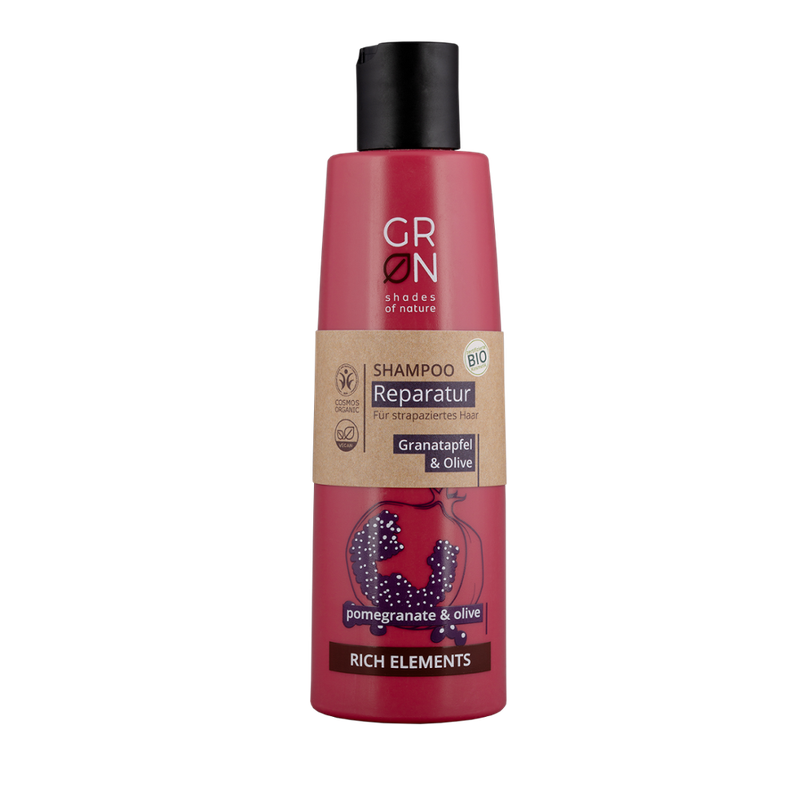 GRN GRN [GRÜN] Shampoo Reparatur Bio-Olive & Bio-Granatapfel - Rich Elements - Produktbild