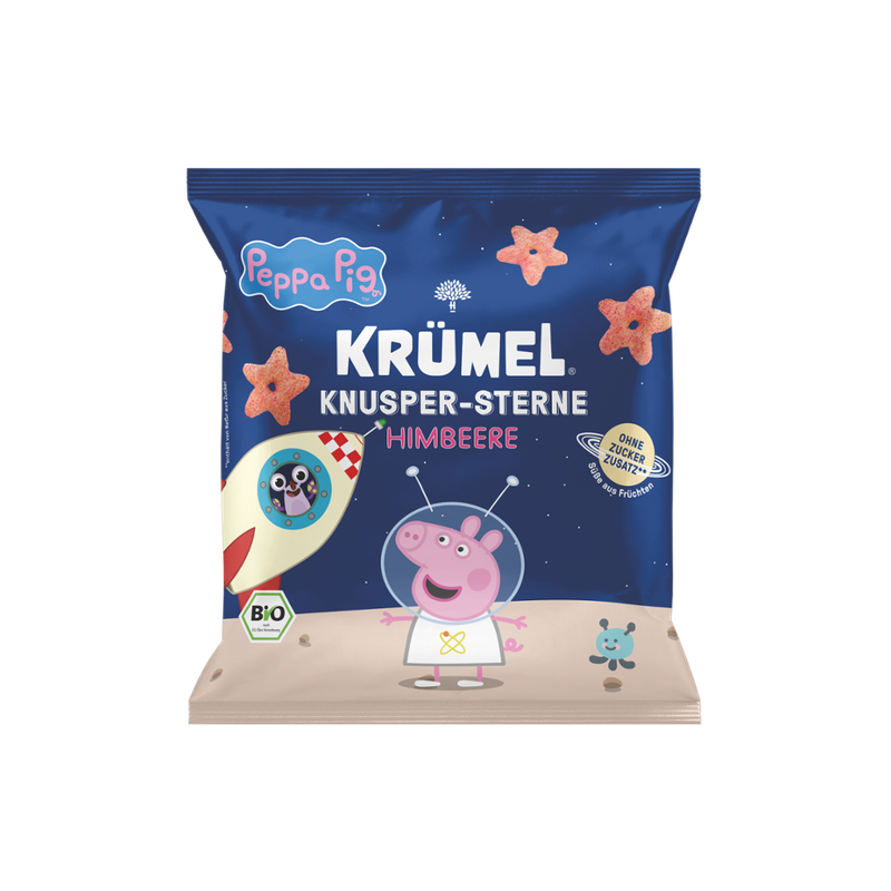 Krümel Krümel Bio Himbeer Knuspersterne Peppa x Krümel - Produktbild
