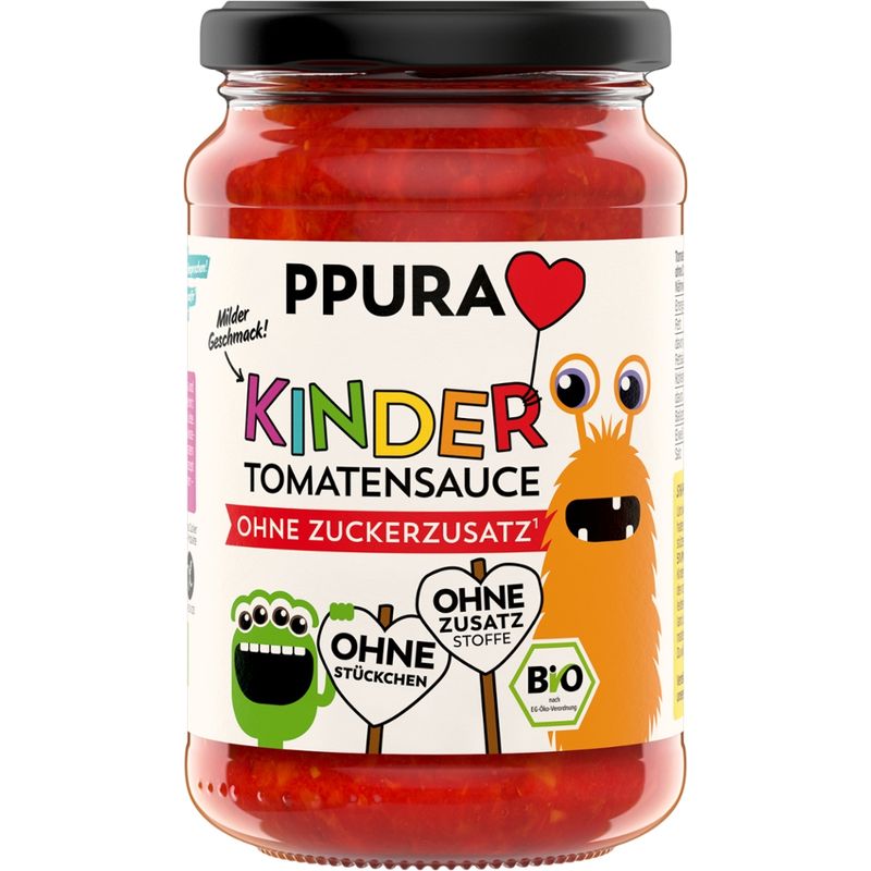 PPURA BIO Sugo Kinder - Tomatensauce ohne Zuckerzusatz - Produktbild