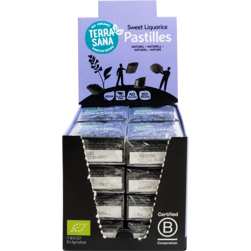 TerraSana Lakritzpastillen Naturell - Produktbild