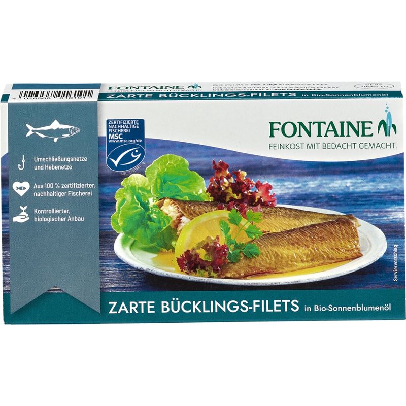 Fontaine Bücklingsfilet in Bio-Sonnenblumenöl - Produktbild