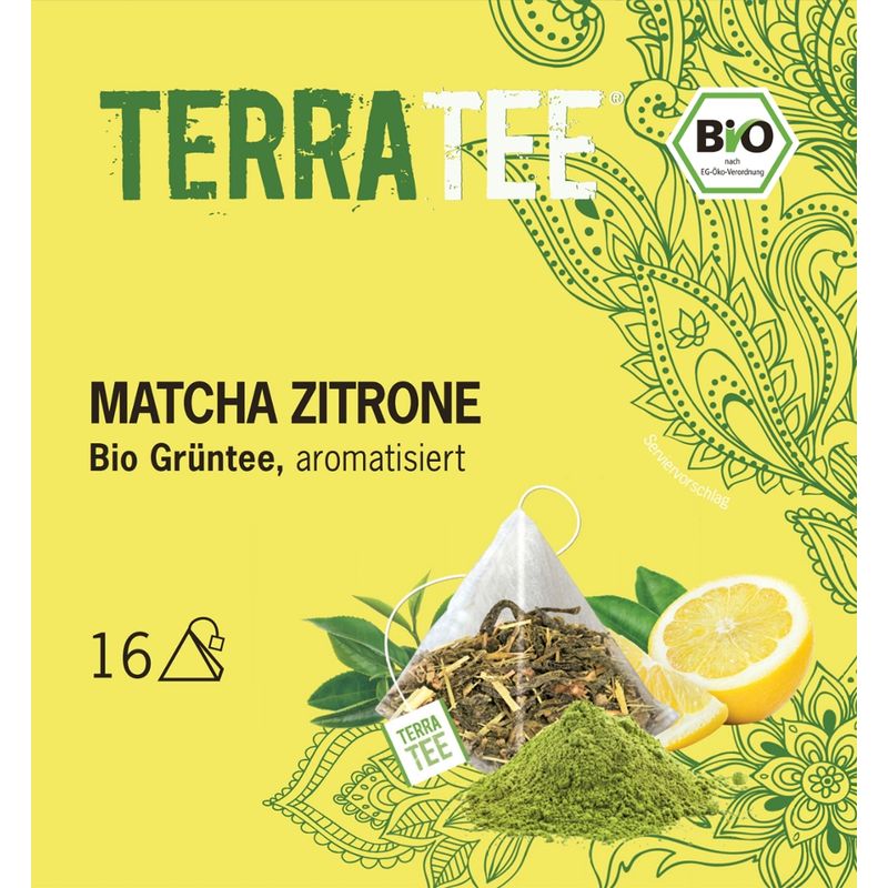 TERRATEE® Terra Tee Bio Grüntee Matcha Zitrone - Produktbild