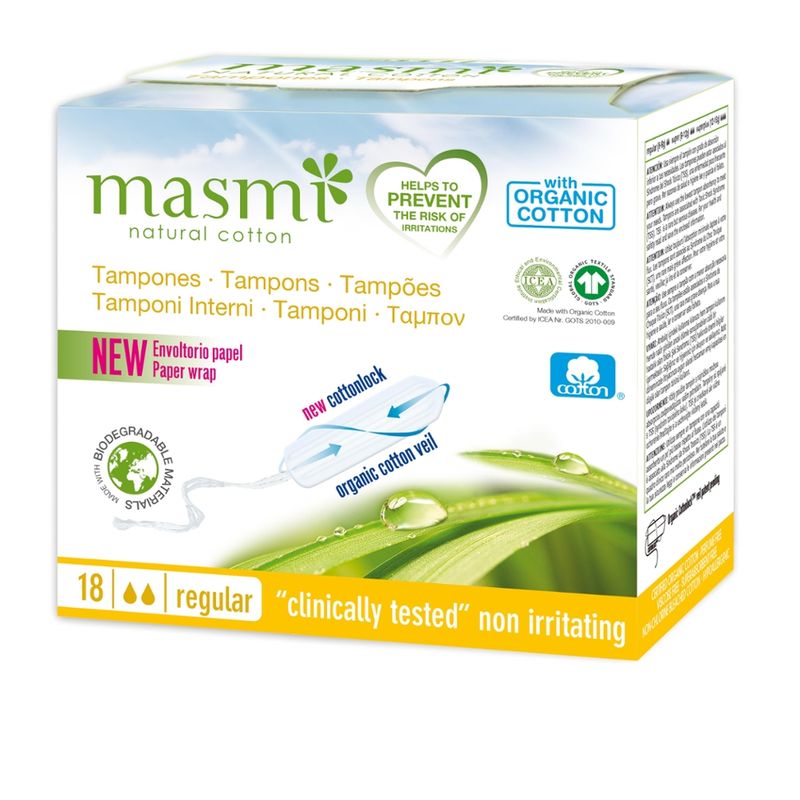 MASMI ORGANIC CARE Bio Tampons Classic aus 100% GOTS Bio Baumwolle MASMI - Produktbild