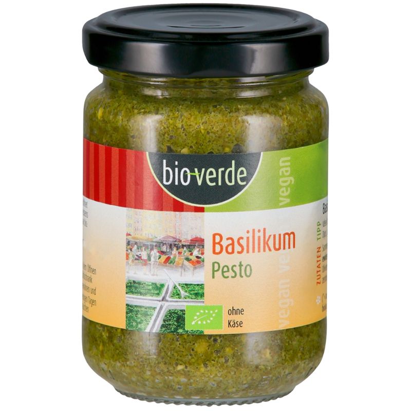 bio-verde Basilikum-Pesto vegan 125 ml - Produktbild