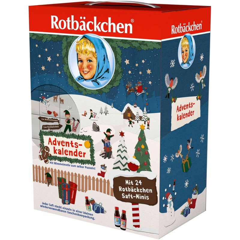 Rotbäckchen Adventskalender mit 24 Rotbäckchen Minis - Produktbild