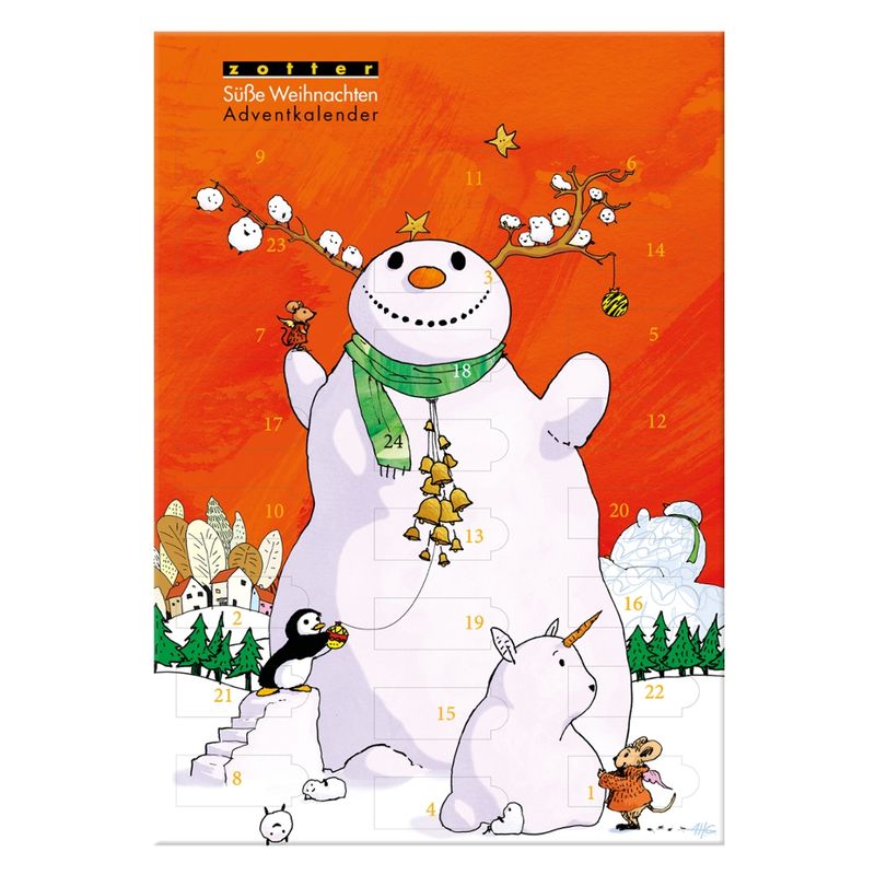 Zotter Schokolade Süße Weihnachten Adventkalender - Produktbild
