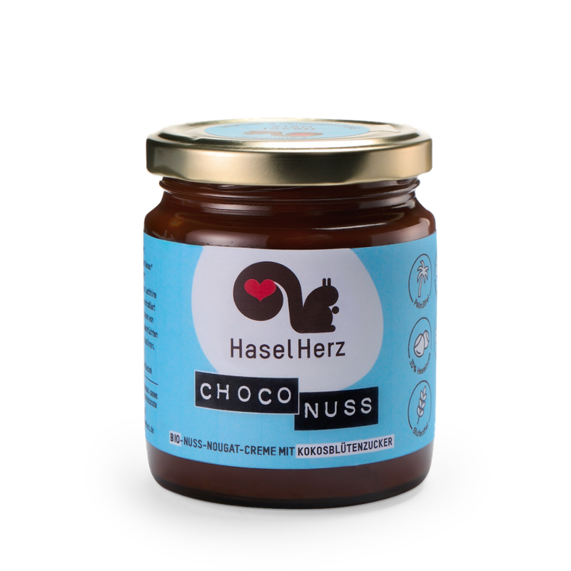 HaselHerz Choco Nuss glutenfrei gesüsst mit Kokosblütenzucker - Produktbild