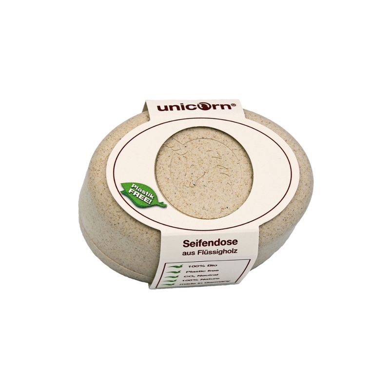 Unicorn unicorn® Seifendose aus Flüssigholz klein, wollweiß - Produktbild