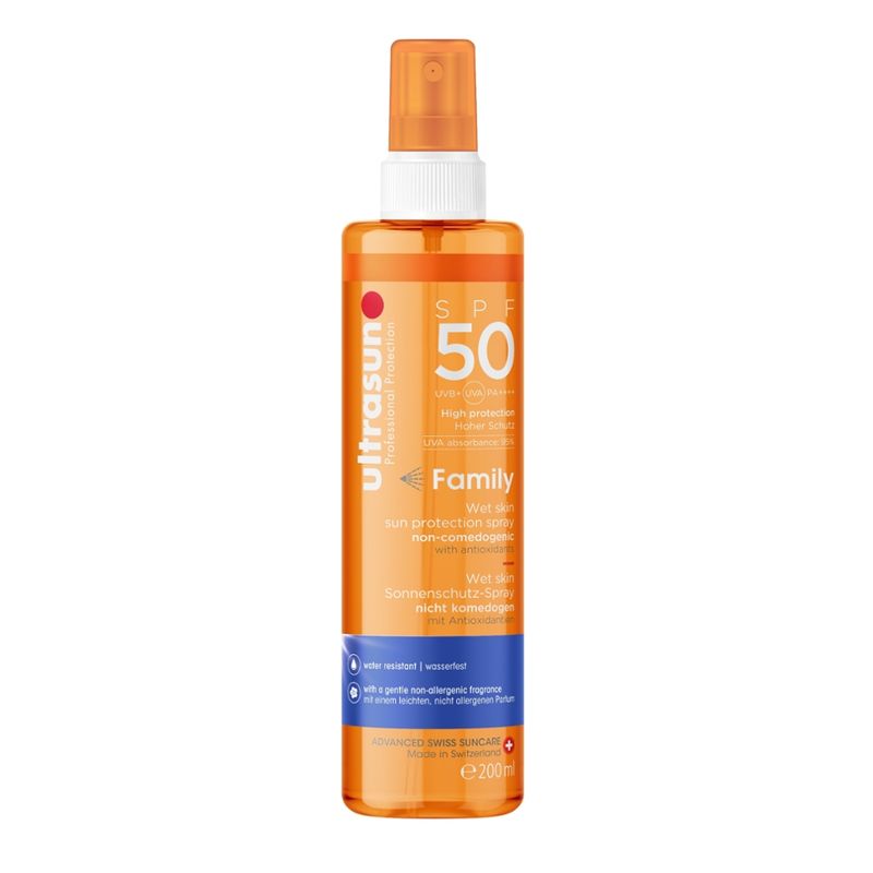 Ultrasun Family Wet Skin Spray SPF50 200ml - Produktbild