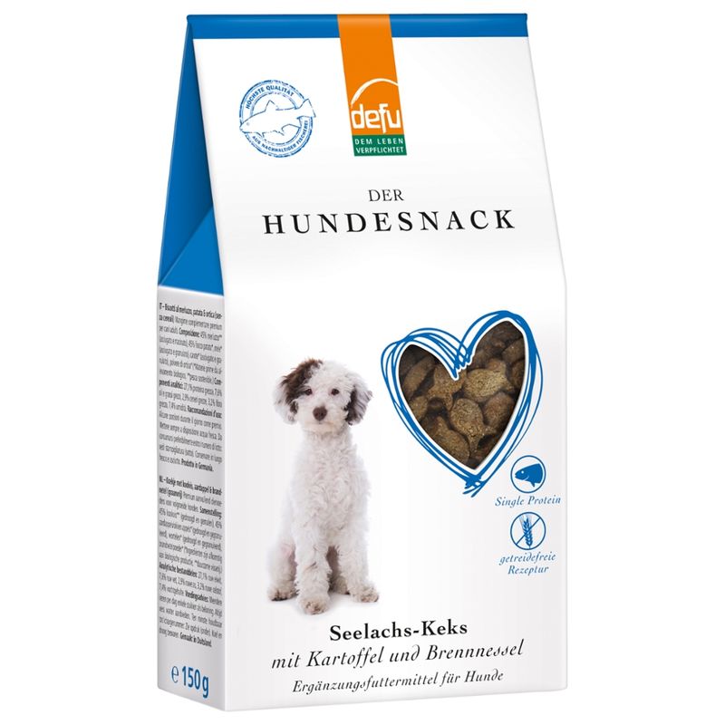 defu - Das Tierfutter vom Bio-Bauern Hund Seelachs-Keks mit Kartoffel und Brennnessel - Produktbild