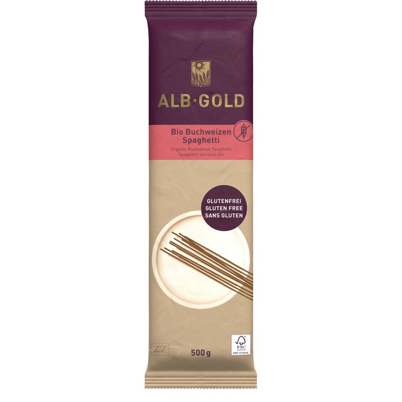 ALB-GOLD ALB-GOLD Bio Buchweizen Spaghetti 12x500g - Produktbild
