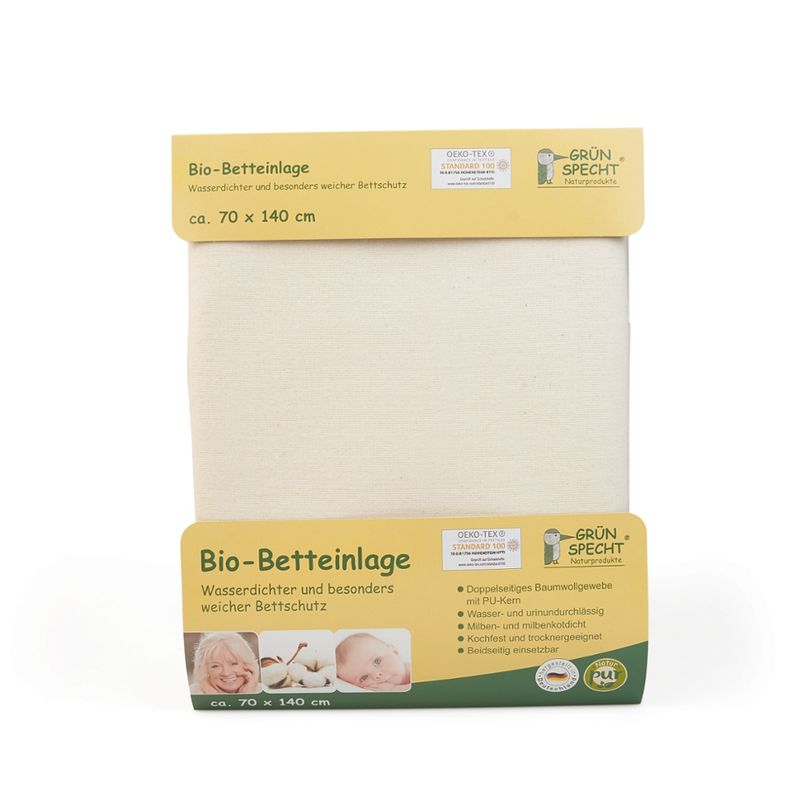 GRÜNSPECHT Naturprodukte GRÜNSPECHT Bio-Betteinlage 70x140 cm Stoff: 100% Baumwolle kbA - Produktbild