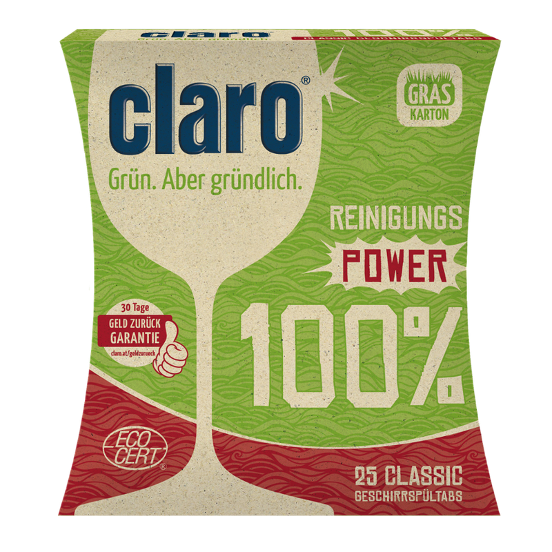 claro claro 100% Classic Tabs 25 Stk. à 16g ECOCERT - Produktbild