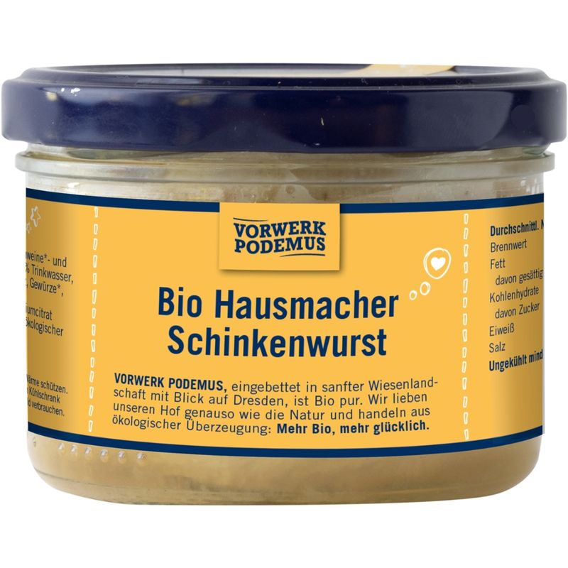 Vorwerk Podemus Bio Schinkenwurst - Produktbild