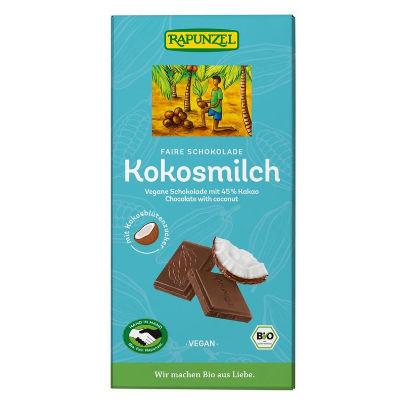 Rapunzel Kokosmilch Schokolade HIH - Produktbild