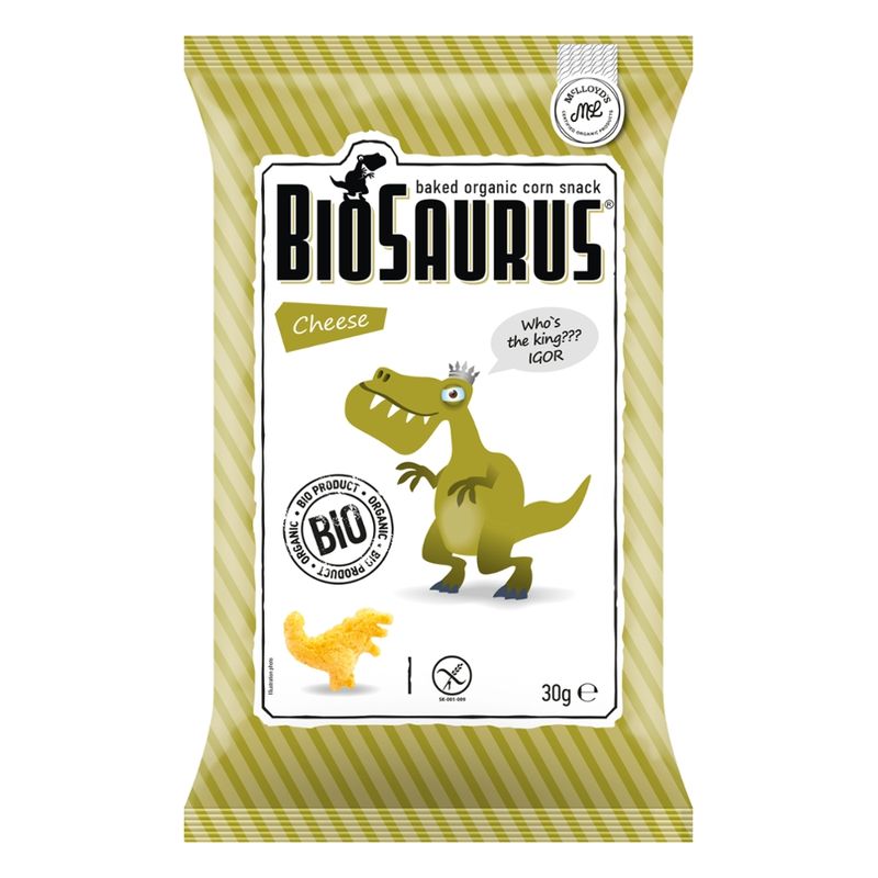 BioSaurus Biosaurus Bio Snack aus Mais Cheese "Igor" glutenfrei - Produktbild
