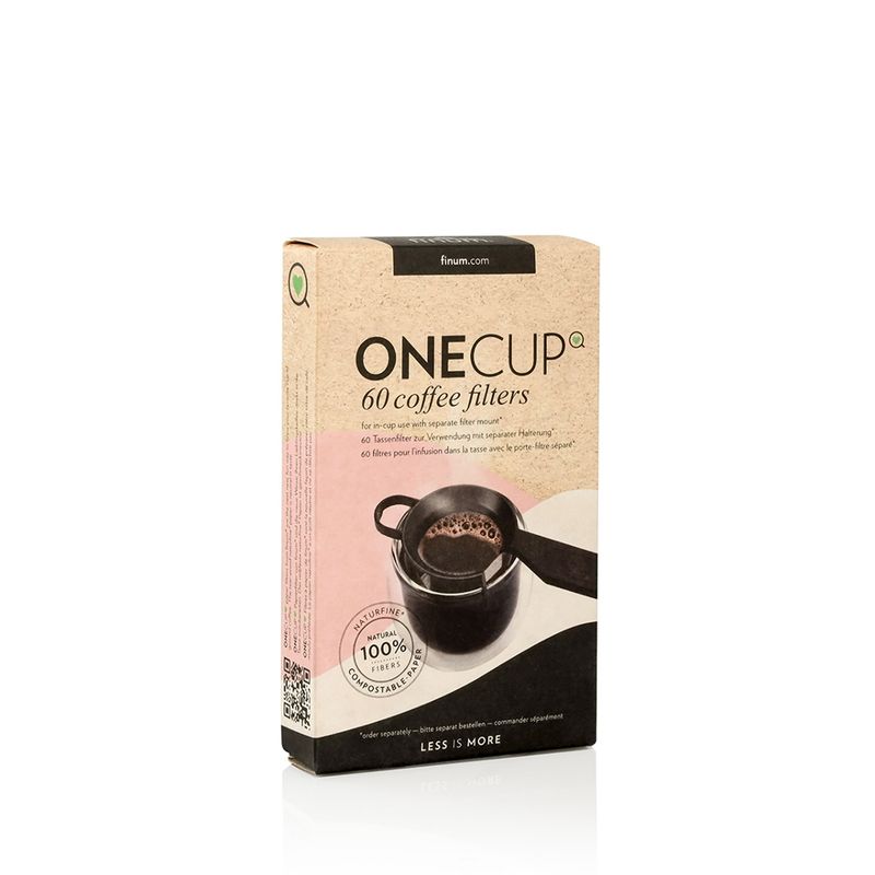 finum 60 ONECUP Kaffeefilter - Tassenfilter zur Verwendung mit separater Halterung - Produktbild