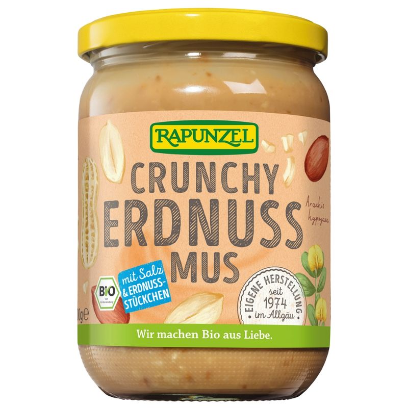 Rapunzel Erdnussmus Crunchy mit Salz - Produktbild