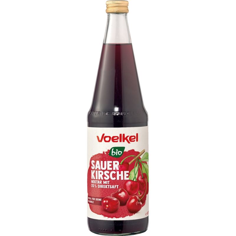 Voelkel Sauerkirsche Nektar mit 35% Direktsaft - Produktbild