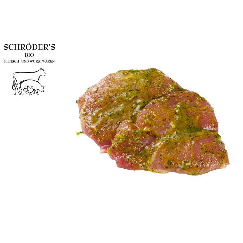 Schröder's Bio Fleisch- und Wurstwaren Putenkeulensteak Bärlauch ca. 250 g - Produktbild