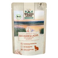 Wildes Land BIO Adult Huhn & Lachs mit Cranberry  - Produktbild