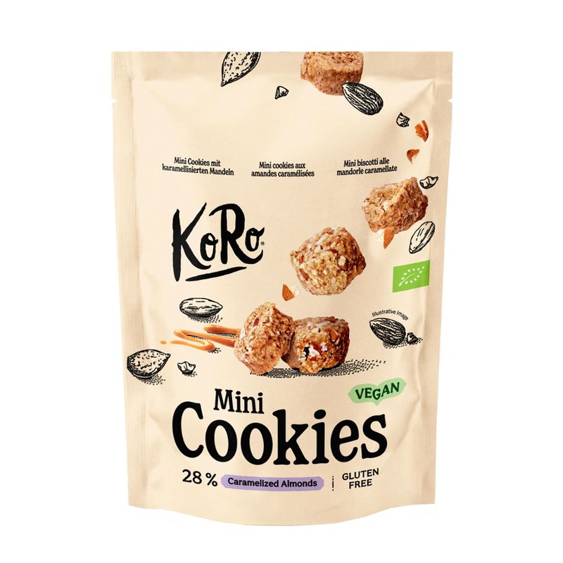 KoRo Handels GmbH Bio Mini Cookies Caramelized Almond 150 g - Produktbild