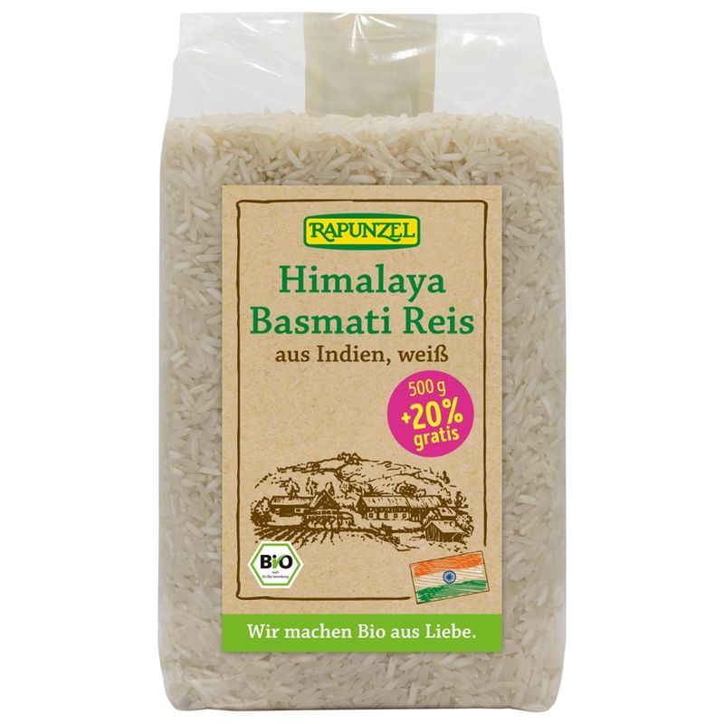 Rapunzel Basmati Reis weiß +20% - Produktbild