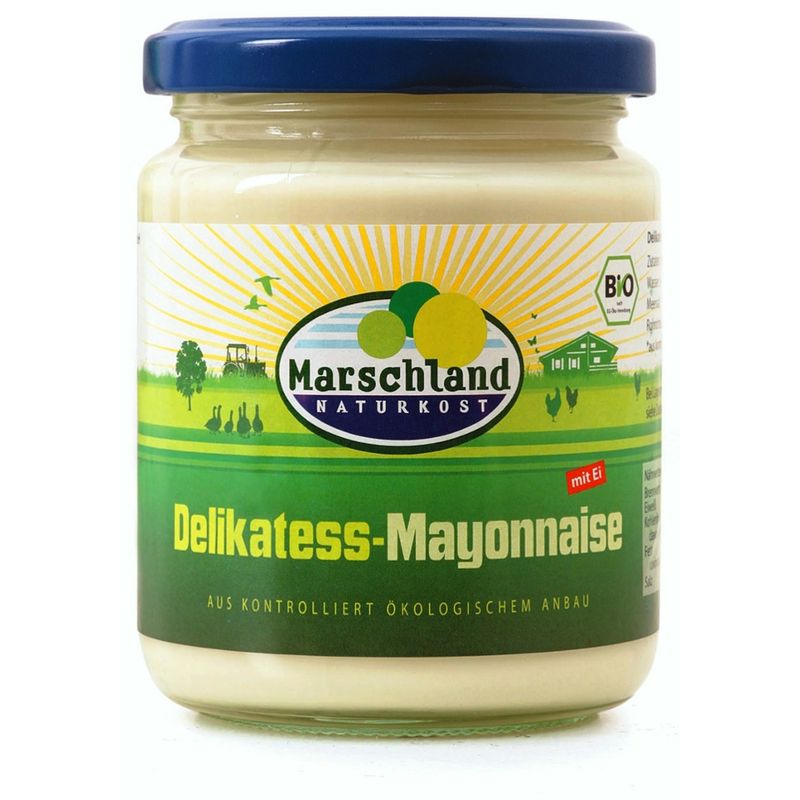 Marschland  Bio-Mayonnaise 80% Fett 275 ml Gl. MARSCHLAND - Produktbild