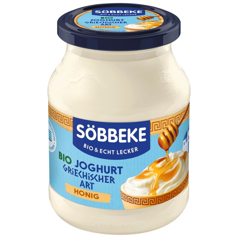 Söbbeke Bio Joghurt Griechischer Art Honig 7,5 % Fett im Milchanteil - Produktbild