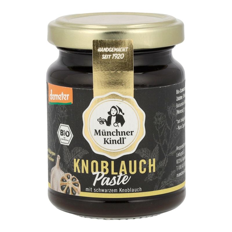 Münchner Kindl Senf Schwarze Knoblauch Paste Demeter 125ml Münchner Kindl - Produktbild