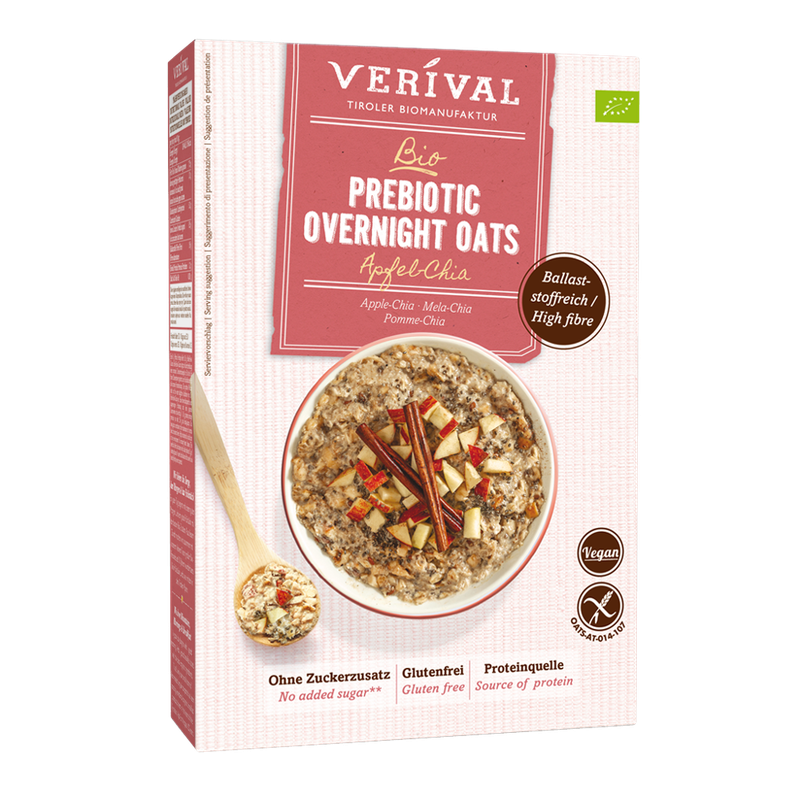 Verival Verival Bio Prebiotic Overnight Oats Apfel-Chia - Produktbild