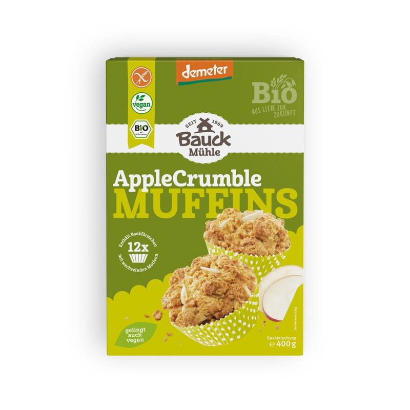 Bauck Mühle Apple Crumble Muffins Demeter, gf - Produktbild
