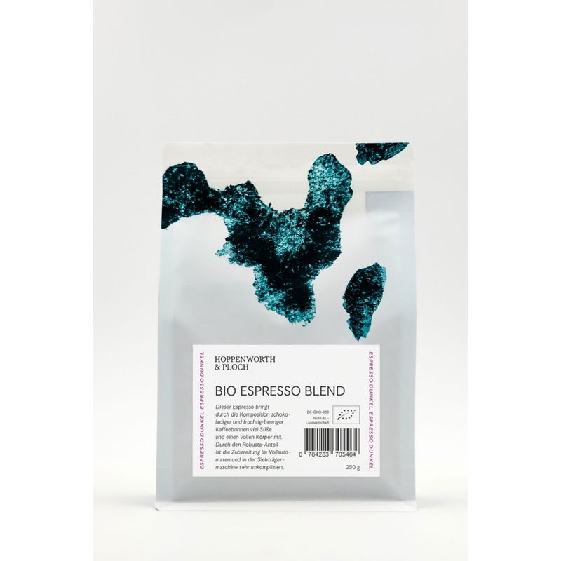Hoppenworth & Ploch Bio Blend, Bio-Espresso DE-ÖKO-039, 250 g Röstkaffee - Produktbild