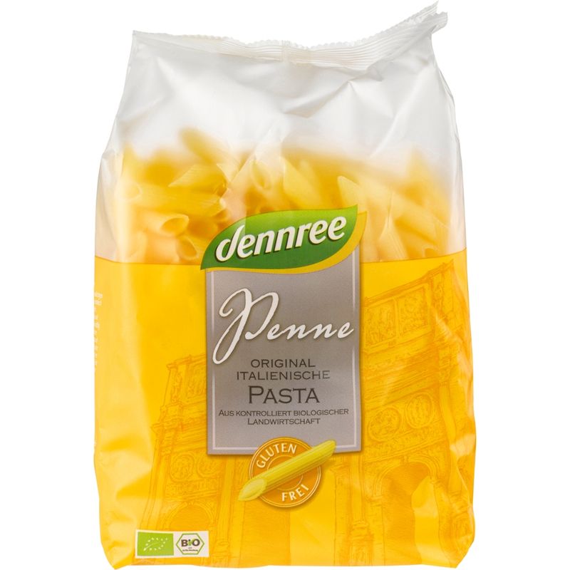 dennree Glutenfreie Penne aus Mais- und Reismehl - Produktbild