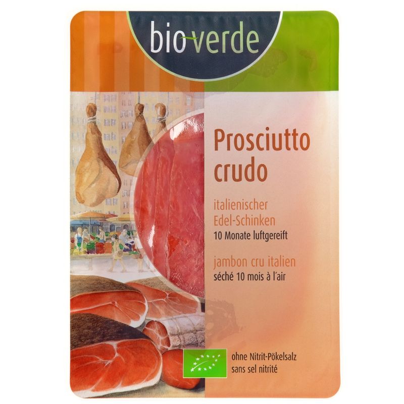 bio-verde Prosciutto Crudo Aufschnitt aus Italien 80 g - Produktbild