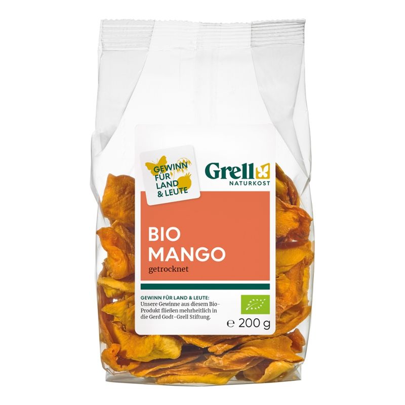 Grell Naturkost Mango in Stücken getrocknet - Produktbild