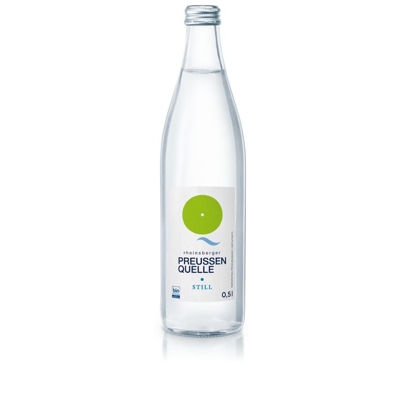 Rheinsberger PreussenQuelle Bio Mineralwasser 0,5 l still - Produktbild
