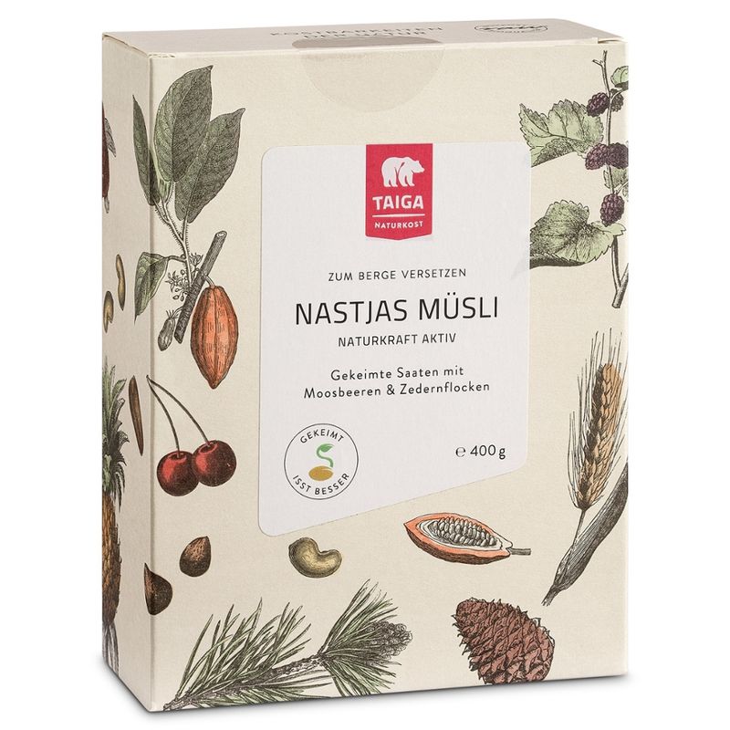 TAIGA NATURKOST Nastjas Müsli, gekeimte Saaten, bio - Produktbild