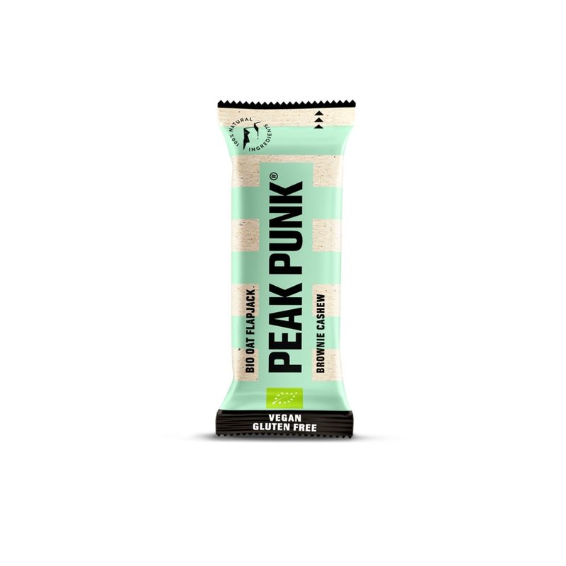 Peak Punk  PEAK PUNK® Bio Oat Flapjack - Brownie Cashew 60g - Produktbild