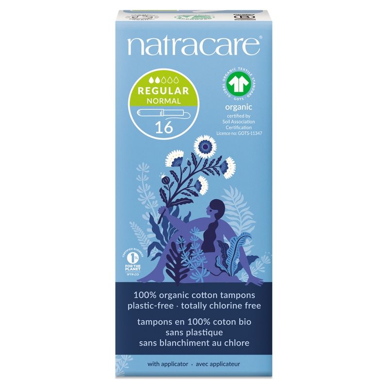 Natracare Tampons mit Applikator Regular 16 St - Produktbild