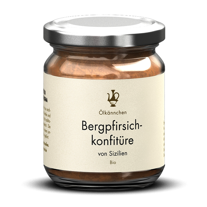 Ölkännchen Ölkännchen Bergpfirsichkonfitüre, 82% Frucht, Sizilien IT 220g - Produktbild