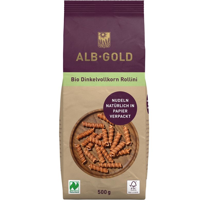 ALB-GOLD AG Bio Dinkelvollkorn Rollini (Papier) 500g - Produktbild