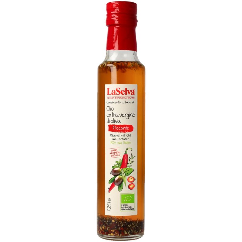 LaSelva Olivenöl mit Chili und Kräutern - Produktbild
