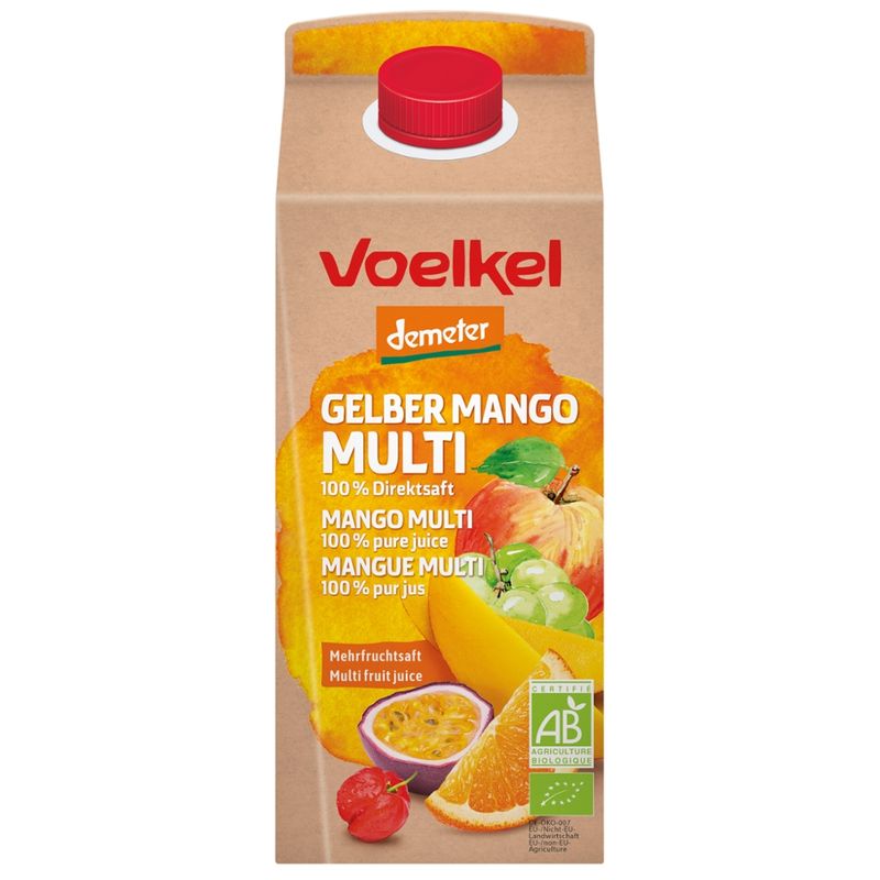 Voelkel Gelber Mango Multi 100% Direktsaft - Produktbild