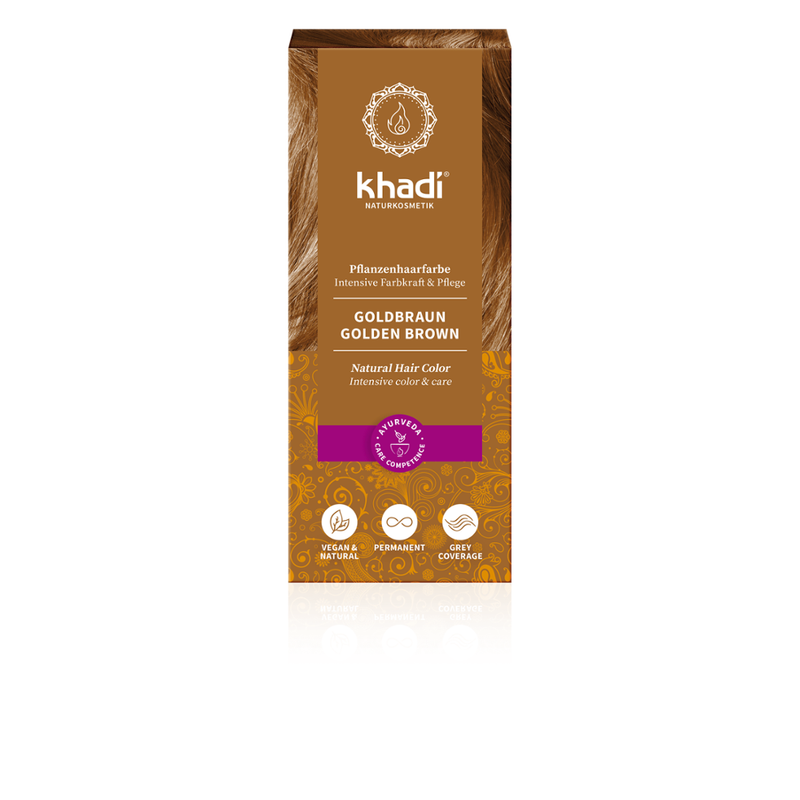 khadi Naturprodukte khadi Pflanzenhaarfarbe Goldbraun - Produktbild